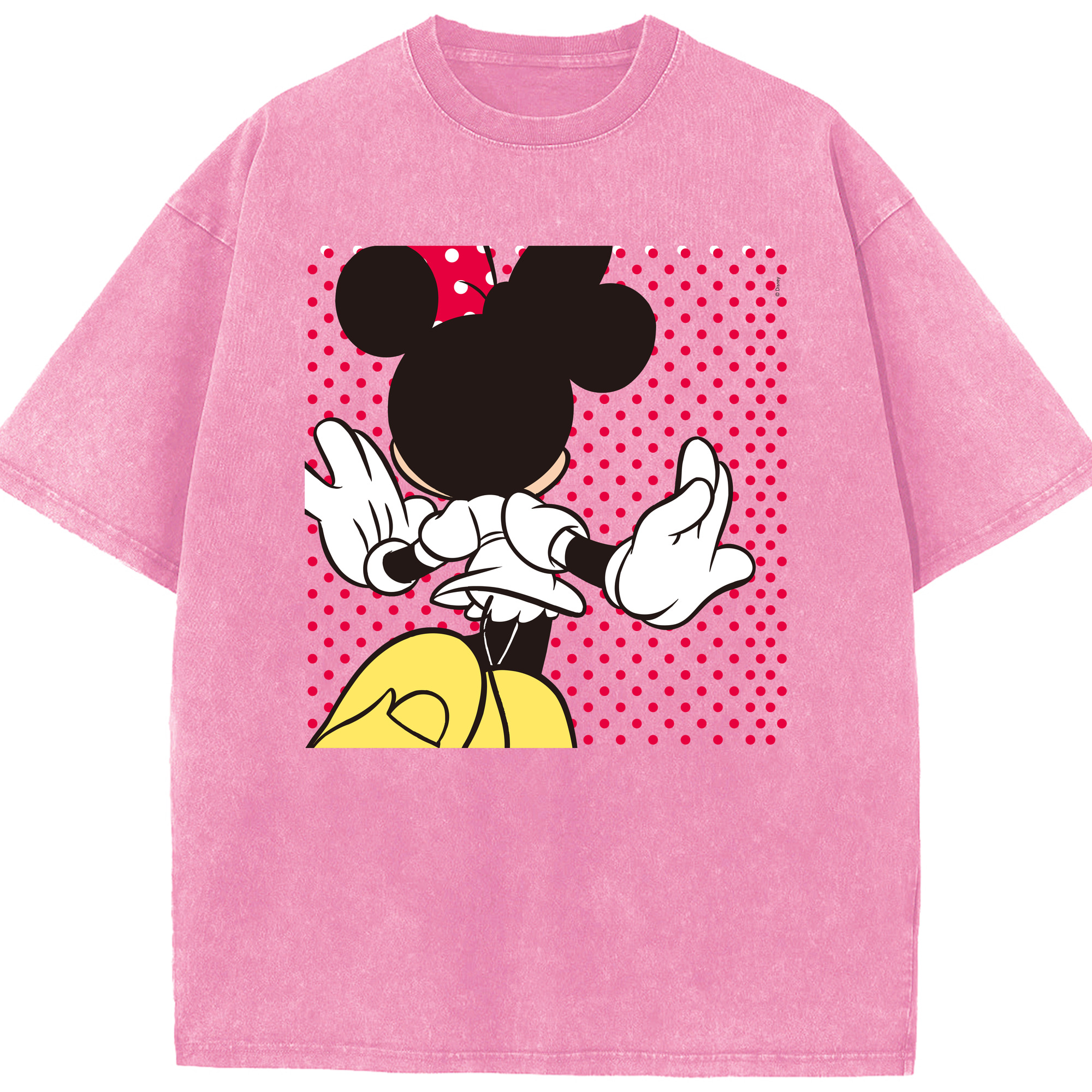 （画像用） ミッキーマウス Mickey Mouse 綿100% ヴィンテージ風 半袖Tシャツ（フロントプリント）